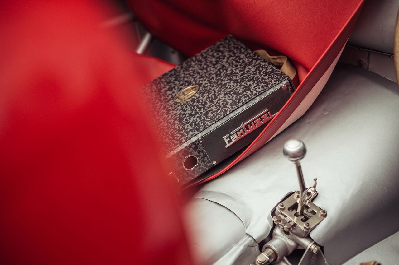 Detal wnętrza Maserati 300S.