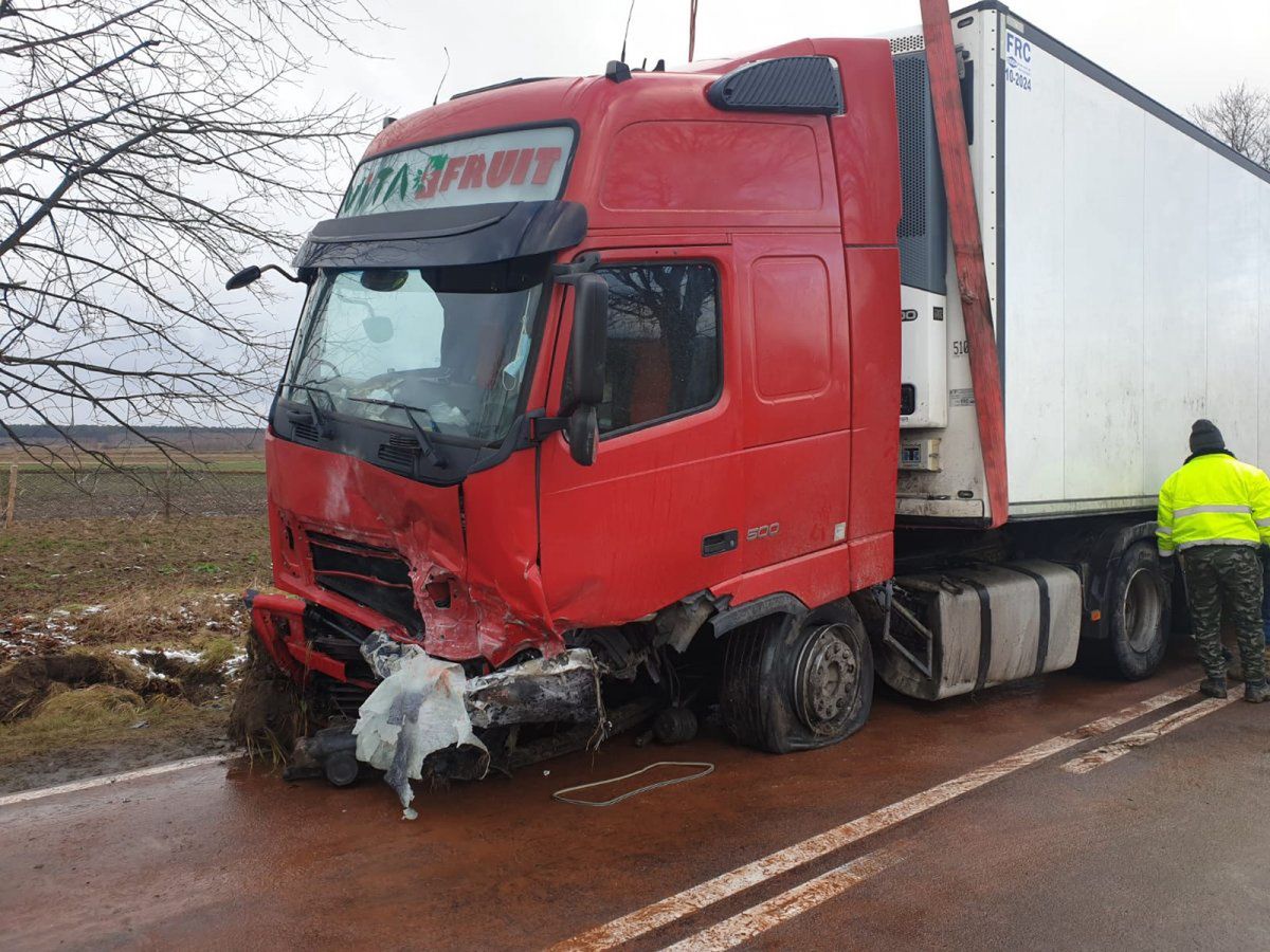 Ciężarówka nie nadawała się do dalszej jazdy