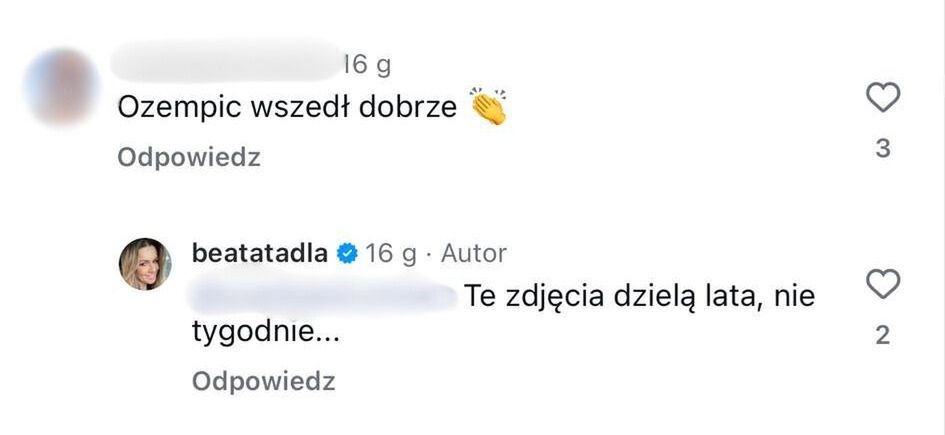 Beata Tadla odpowiada fanom