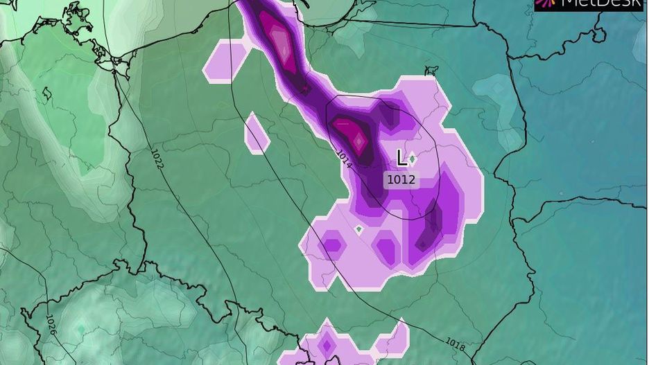 Pogoda na weekend. Za śnieżycami do Polski wkroczy arktyczny mróz (Źródło: WXCHARTS)