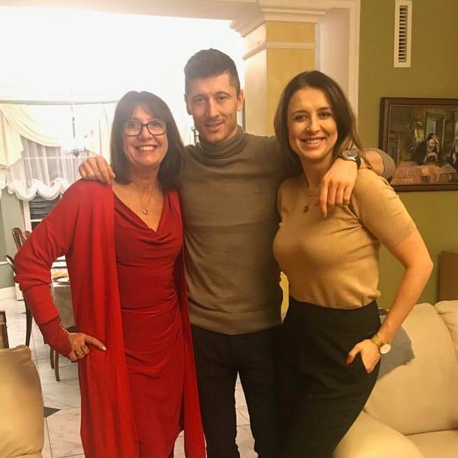 Robert Lewandowski z mamą