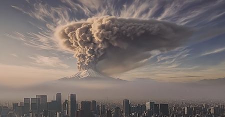 Tokio po erupcji Fuji. Miasto z pomocą AI ostrzega mieszkańców