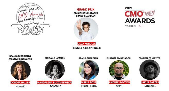 Olga Korolec z tytułem Grand Prix w konkursie CMO Awards