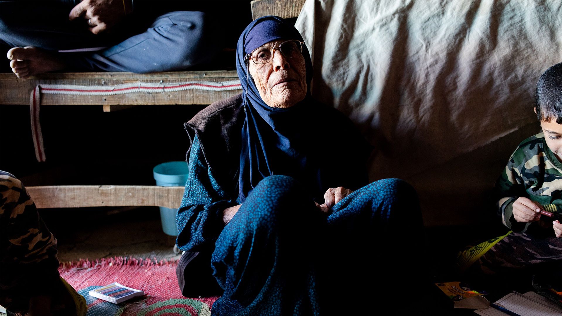 Khadija, mieszkanka Hassan Sham - obozu dla rodzin członków ISIS