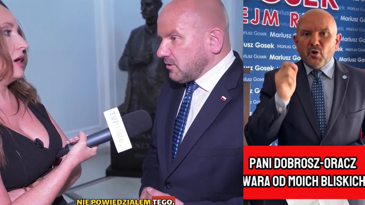 Mariusz Gosek okłamał dziennikarkę, a potem się na nią odpalił
