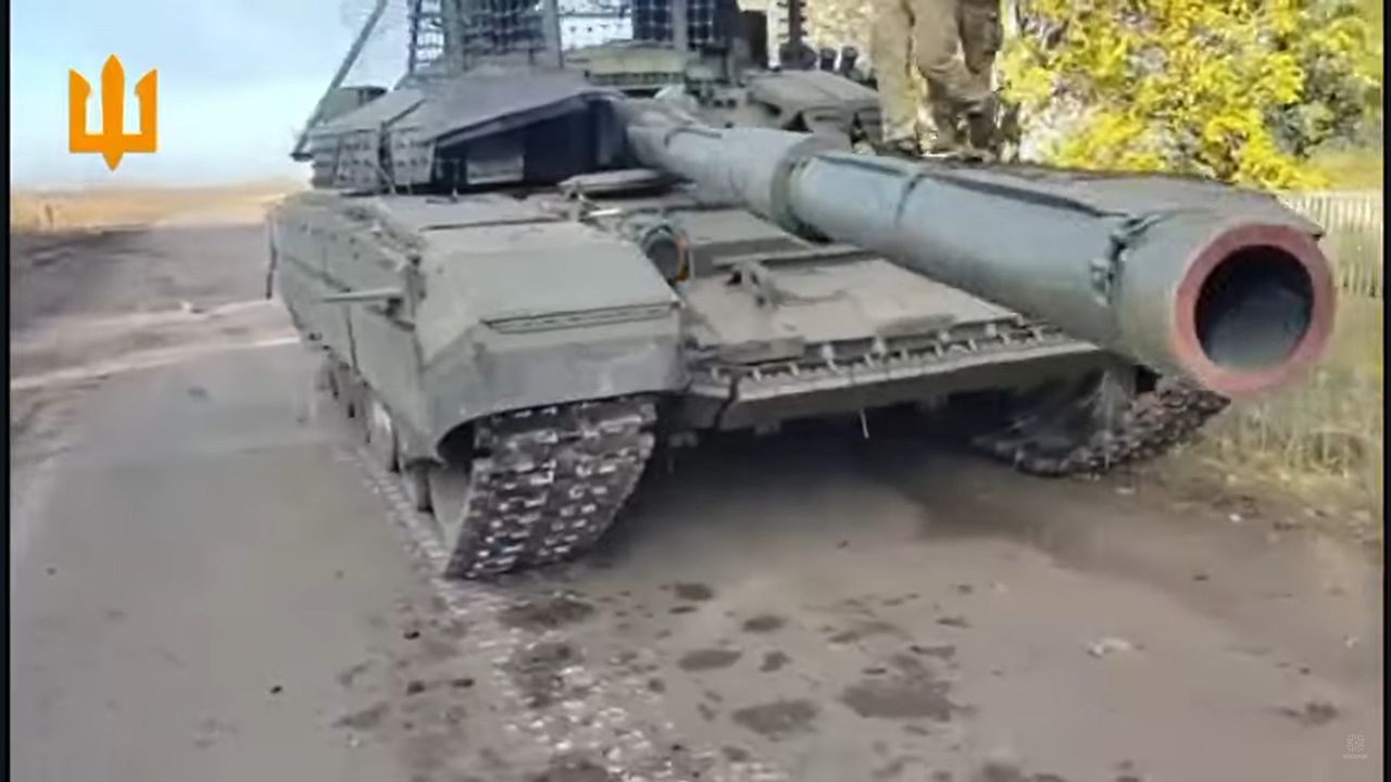 Captured T-72B3 tank