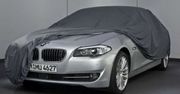 BMW sedan serii 5 częściowo odsłonięty