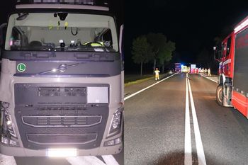 Tragiczny wypadek na DK-2. 23-latek zginął pod kołami ciężarówki