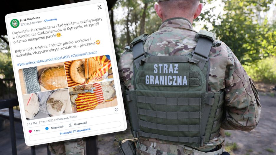 W chlebie funkcjonariusze znaleźli telefon oraz klucze