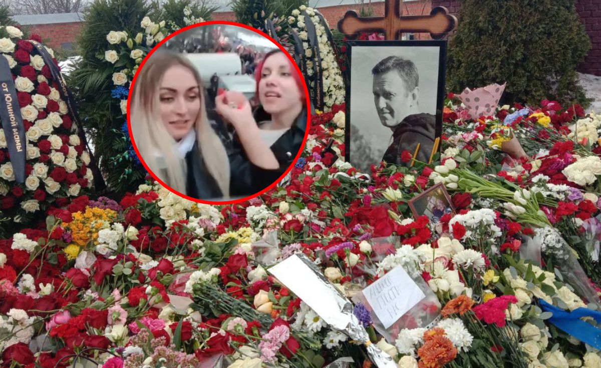 Krzyczała na pogrzebie Nawalnego. Odebrała telefon od FSB