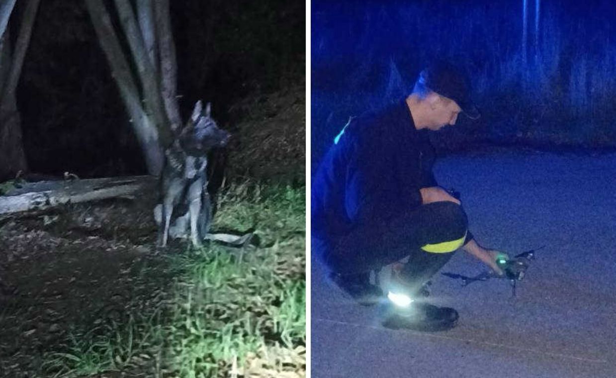 Zgubił się podczas grzybobrania. Pomógł policjant-myśliwy