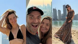Joanna Koroniewska i Maciej Dowbor wspominają wakacje w Dubaju, a fani komplementują aktorkę: "Nogi marzenie"(ZDJĘCIA)