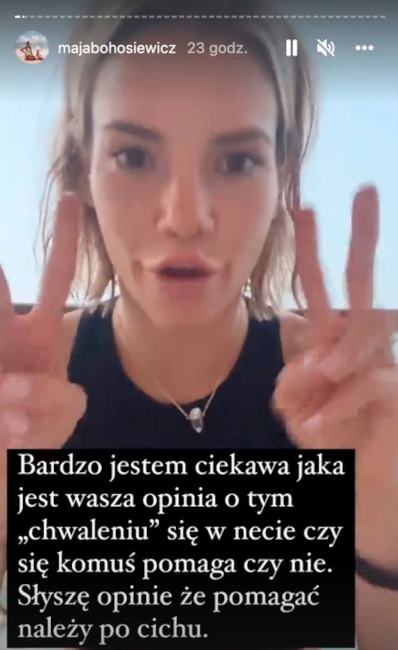 Maja Bohosiewicz o "chwaleniu" się pomocą Ukraińcom 