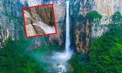 Słynny wodospad zasilany wodą z rury? To nagranie mówi wszystko