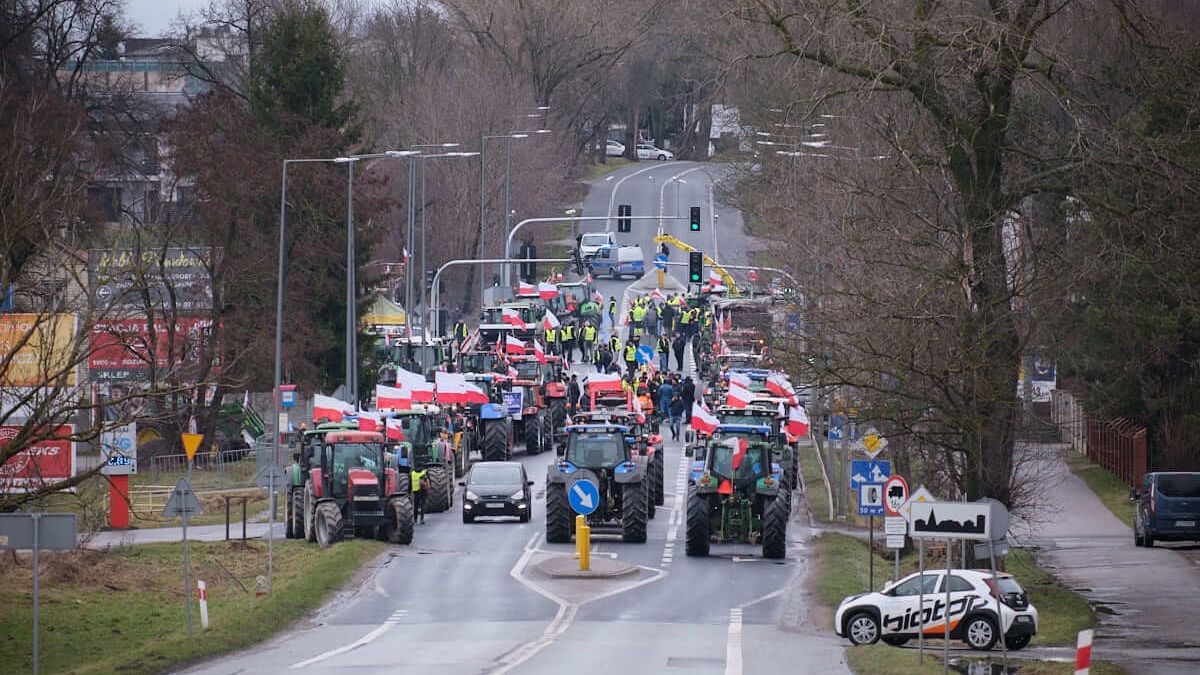 Protest rolników w Konopnicy