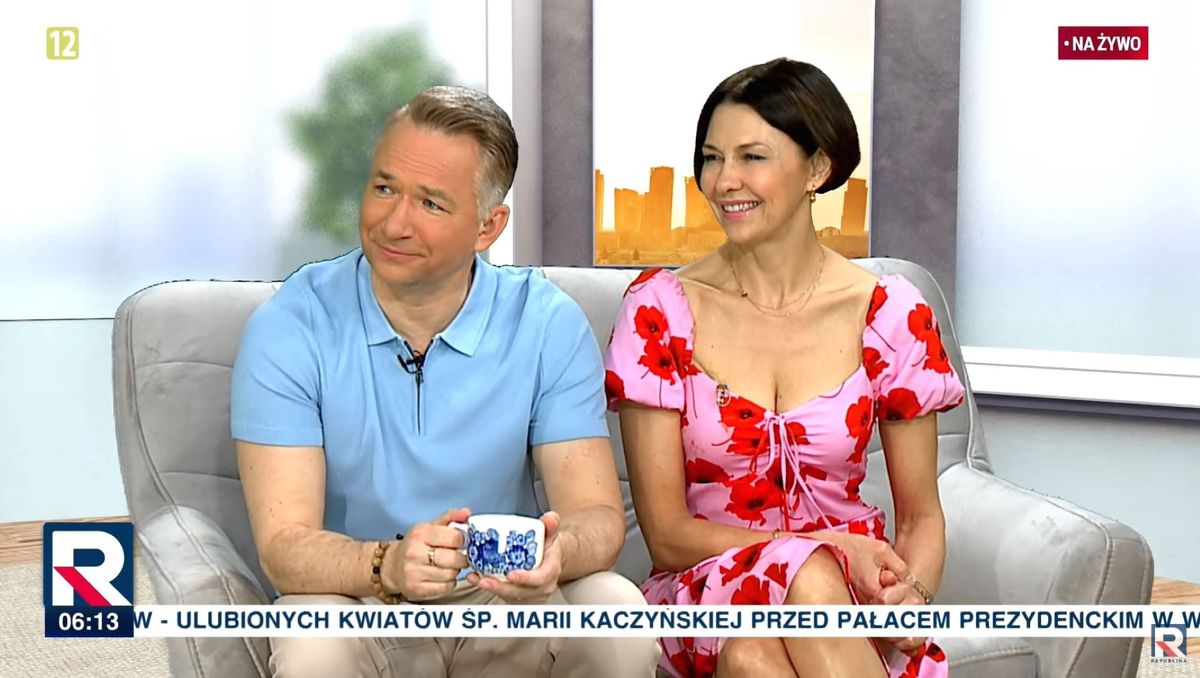 Rafał Patyra i Anna Popek prowadzą "Wstajemy" w TV Republika