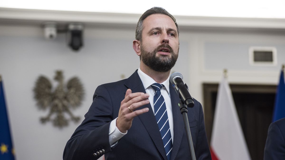 WARSAW, POLAND - 2023/11/10: Wladyslaw Kosiniak-Kamysz, head of the Polish People's Party, speaks during a press conference in the Parliament. The leaders of Polish opposition parties have signed a coalition agreement that lays out a road map for governing the nation over the next four years. The parties collectively won a majority of votes in last month's parliamentary election. Their candidate to be the next prime minister is Donald Tusk, a former prime minister who leads the largest of the opposition parties, the centrist Civic Platform. Tusk said the parties worked to seal their agreement a day before the Independence Day holiday, adding that, "We wanted to show that we are ready to take responsibility for our homeland." He said the agreement would offer a set of "signposts and recommendations" for the government he plans to lead. (Photo by Attila Husejnow/SOPA Images/LightRocket via Getty Images)