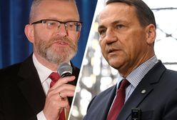 Sikorski się odpalił: "Ma twarz Brauna". Wszystko poszło na żywo