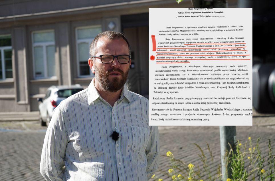 Redaktor naczelny Radia Szczecin Tomasz Duklanowski