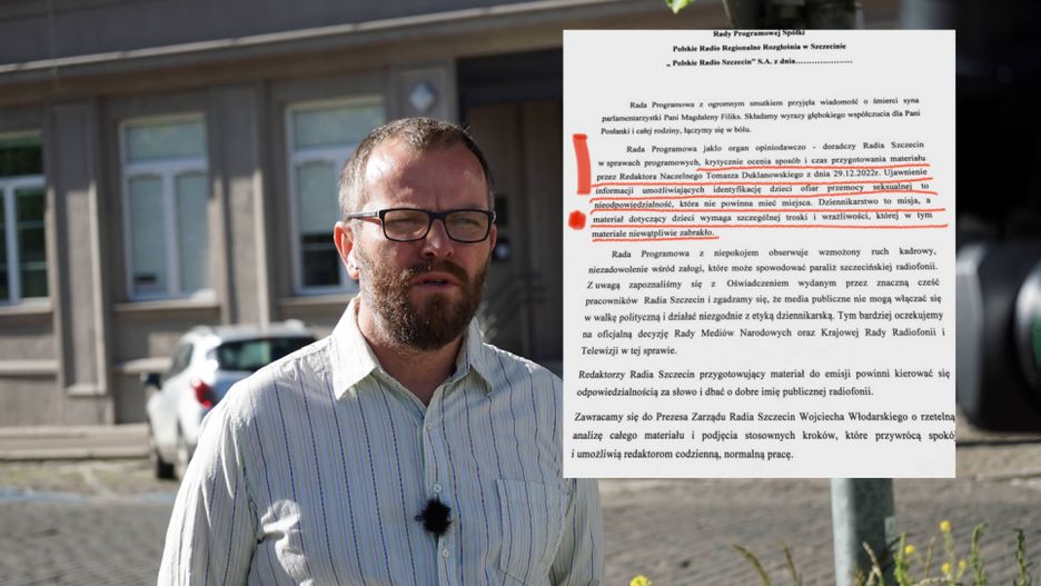 Redaktor naczelny Radia Szczecin Tomasz Duklanowski