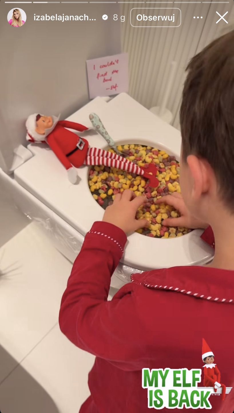 Izabela Janachowska wypełniła toaletę płatkami śniadaniowymi