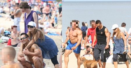 Skrzynecka z pakerami na plaży (ZDJĘCIA)