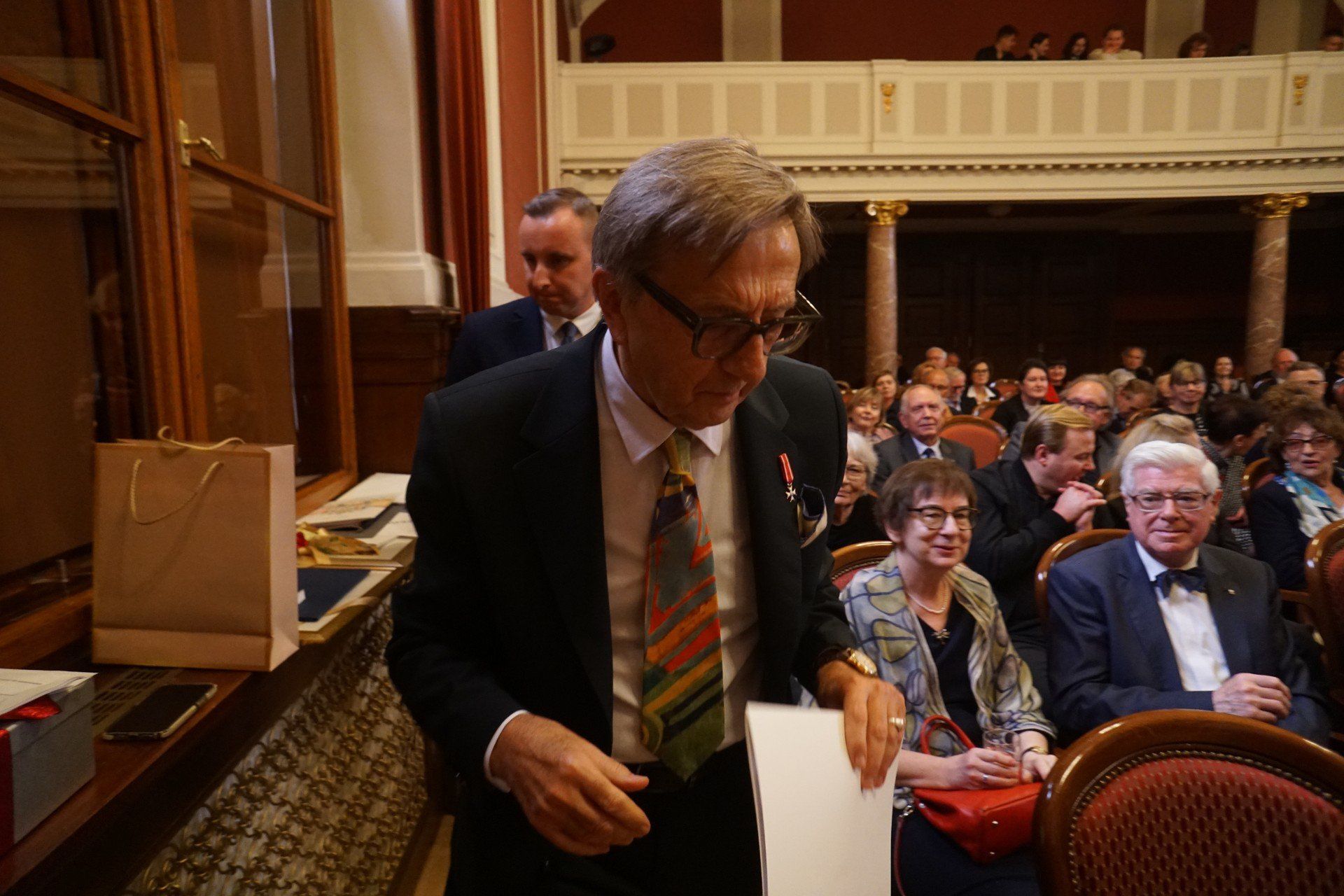 Jubileusz profesora świętowano podczas spotkania w Auli Lubrańskiego Collegium Minus 