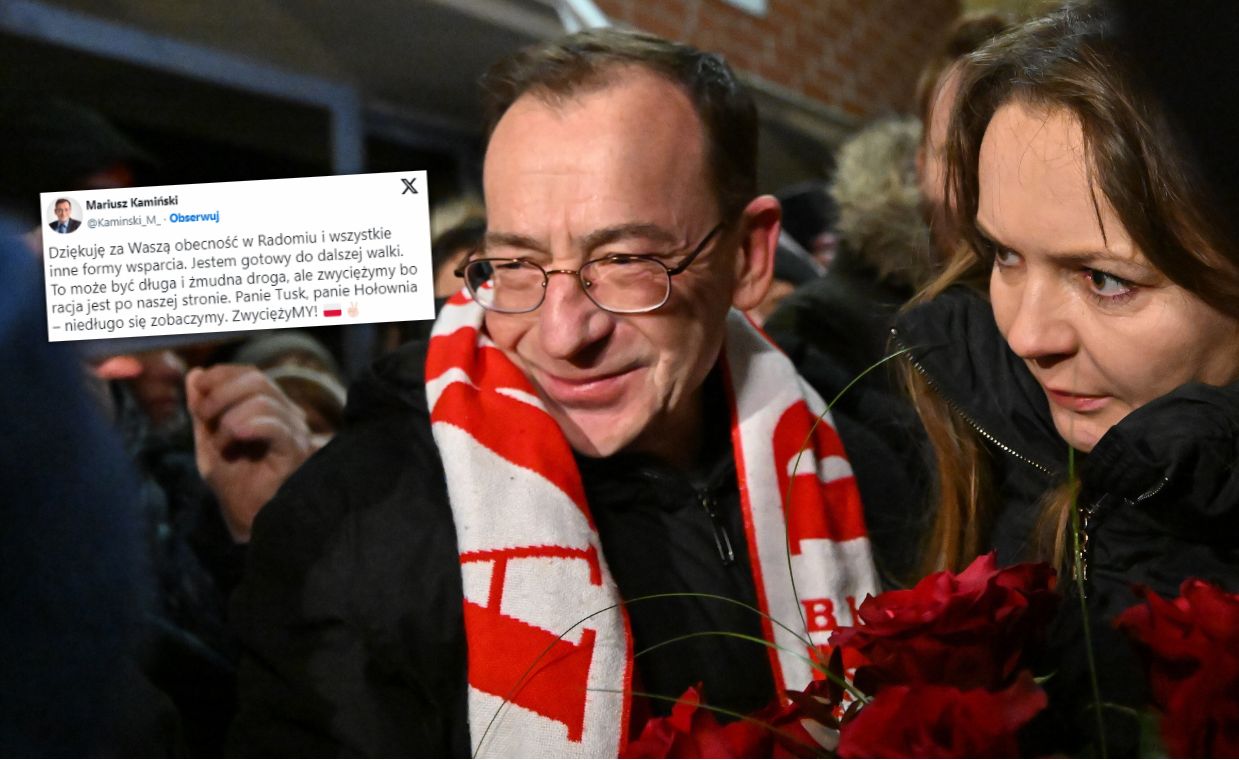 Kamiński pisze do Tuska. Pierwszy wpis po wyjściu z więzienia