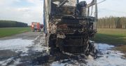 Pożar ciężarówki w miejscowości Marianka