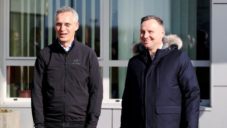 Spotkanie Prezydenta RP z Sekretarzem Generalnym NATOFot. Piotr Molecki/East News, Lask, 01.03.2022. 