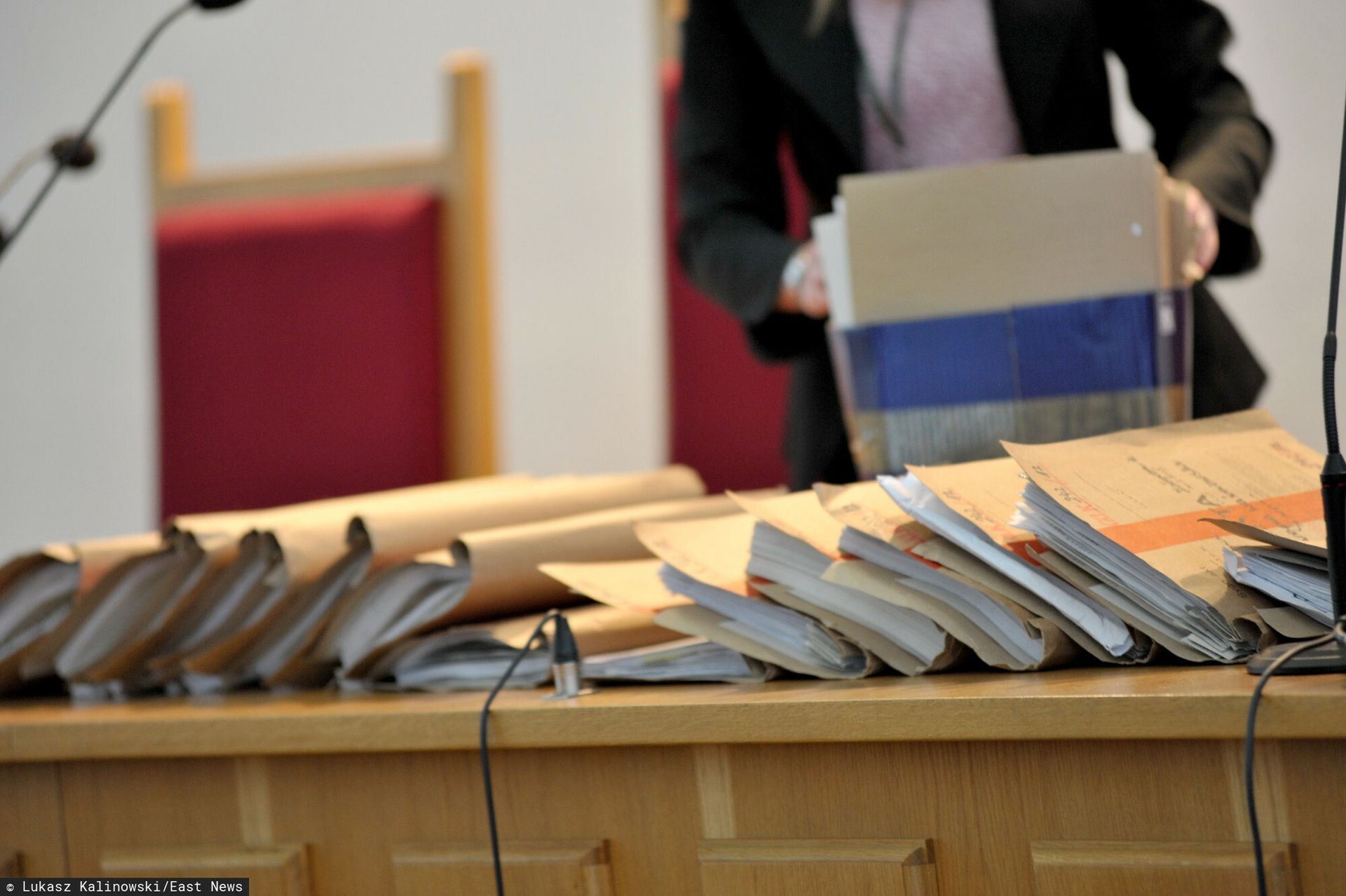 Ewakuacja Sądu Okręgowego w Katowicach. Służby na miejscu