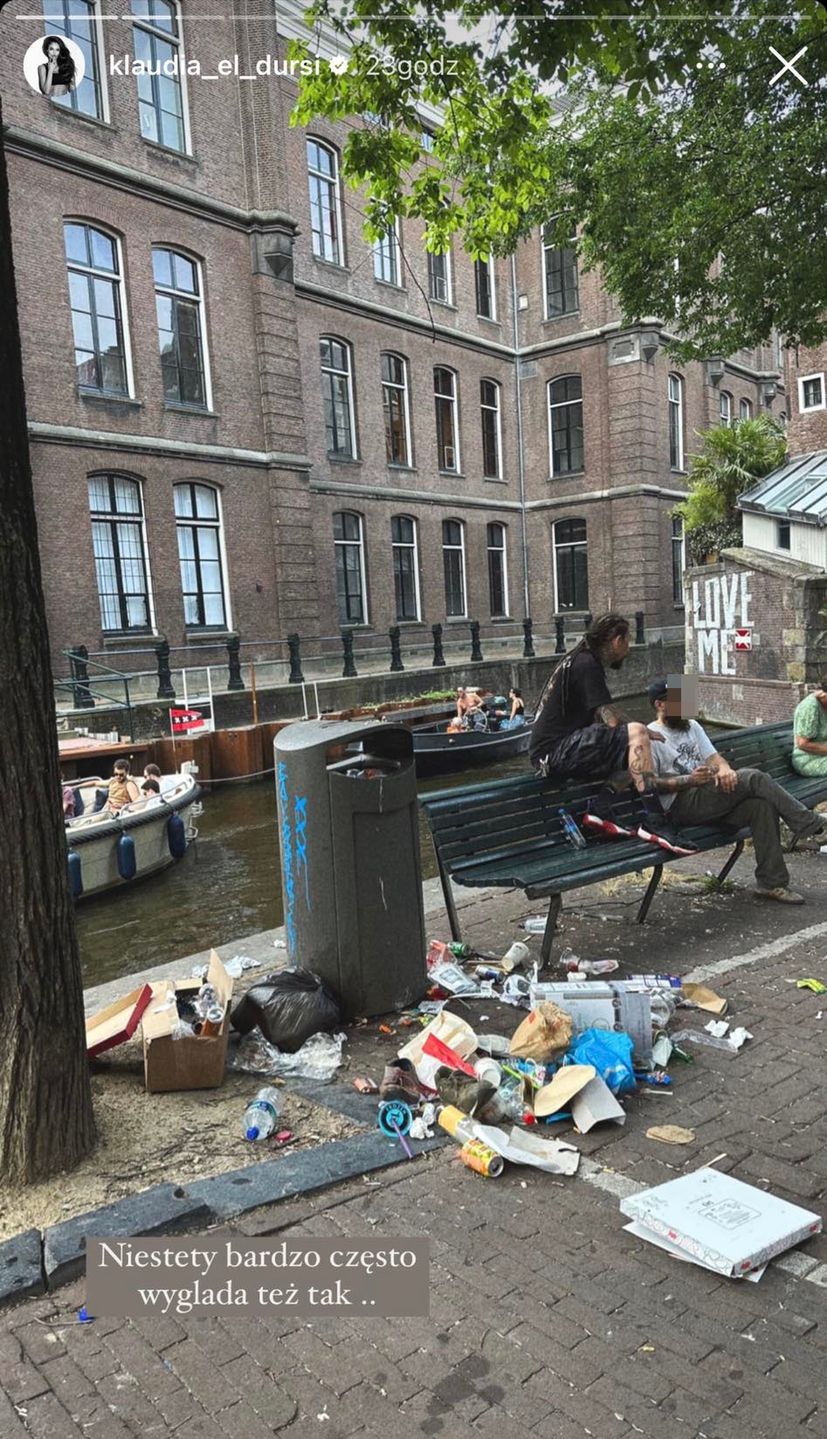 Wakacje Klaudii El Dursi w Amsterdamie