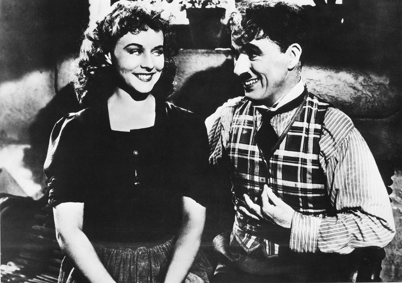 Paulette Goddard i Charles Chaplin 
