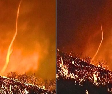 Nagrywali pożar w Los Angeles. Nagle pojawiło się rzadkie zjawisko