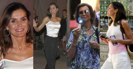 Wyluzowani hiszpańscy "royalsi" wypoczywają na Majorce: Letizia w szortach, Sofia z wiatraczkiem... (ZDJĘCIA)