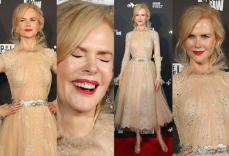 Dziewczęca Nicole Kidman na premierze serialu