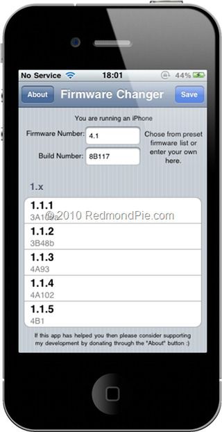 Firmware Changer 4.0 - dowolna wersja oprogramowania dla iPhone'a