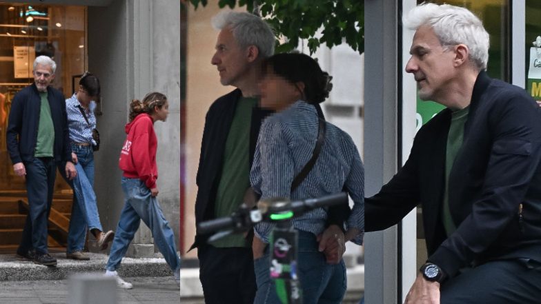 Hubert Urbański z partnerką i 15-letnią córką