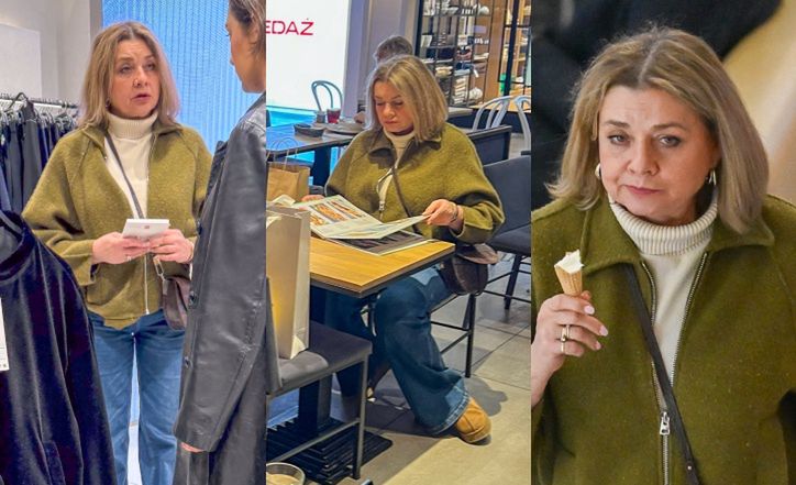 Małgorzata Ostrowska-Królikowska buszuje po galerii handlowej