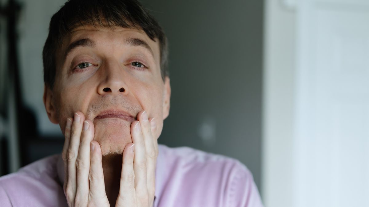 Man Puts His Hands on His FaceClose-up of tired, exhausted, or frustrated mid adult white man with his hands on faceGrace Cary