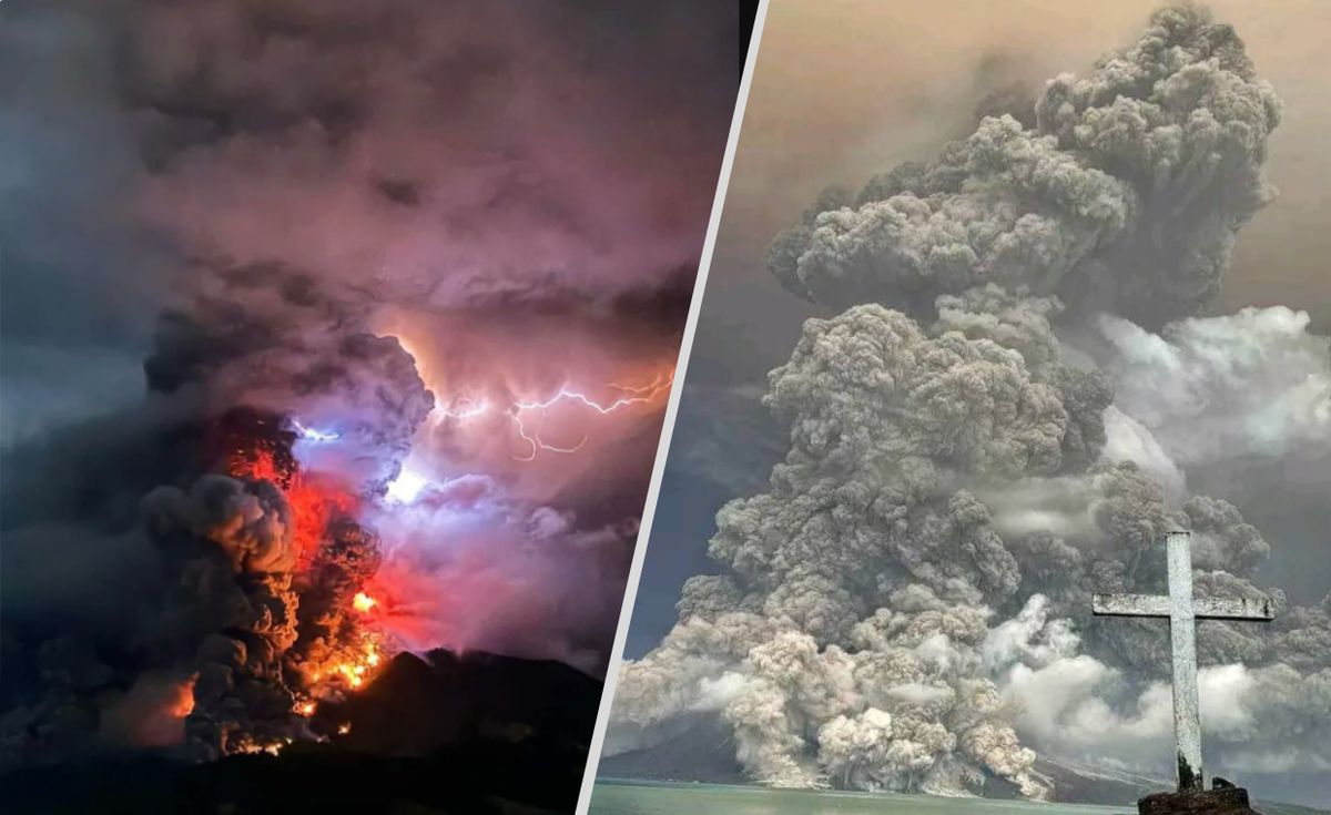 We wtorek doszło do erupcji wulkanu Ruang położonego na Wyspach Sangihe w Indonezji