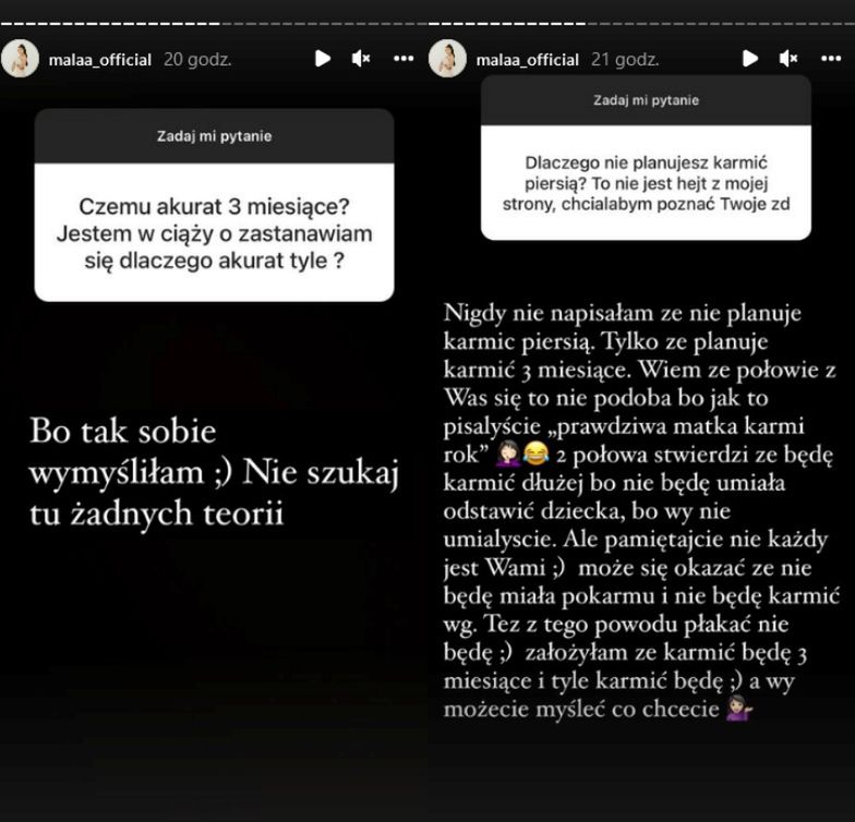 Ania "Mała" burzy się na pytania o to, czy jej dziecko będzie do niej podobne