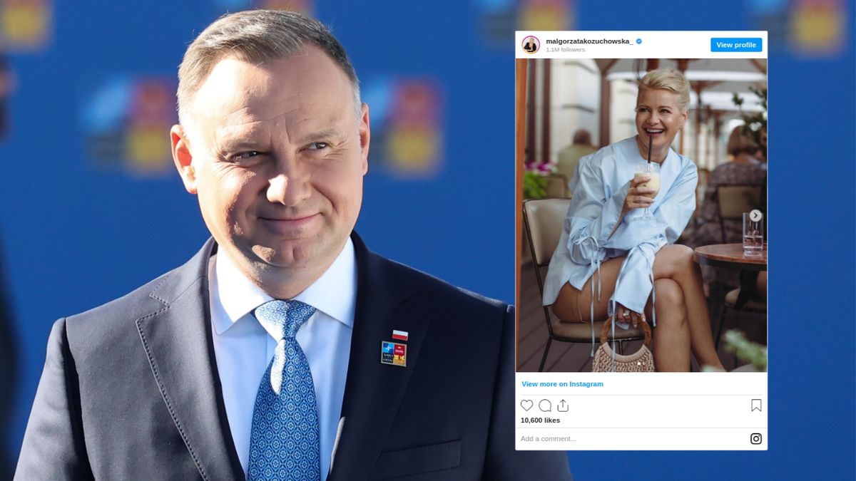 Andrzej Duda zareagował na zdjęcie Małgorzaty Kożuchowskiej