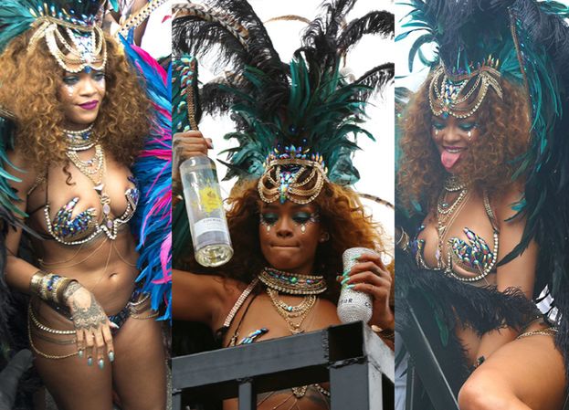 Rihanna imprezuje podczas imprezy na Barbados (ZDJĘCIA)