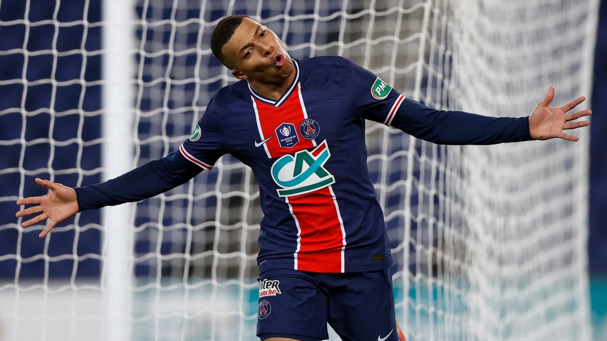 PAP/EPA / IAN LANGSDON / Na zdjęciu: Kylian Mbappe