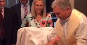 Nagranie z chrztu. Ksiądz upuścił dziecko, tak zareagowała matka