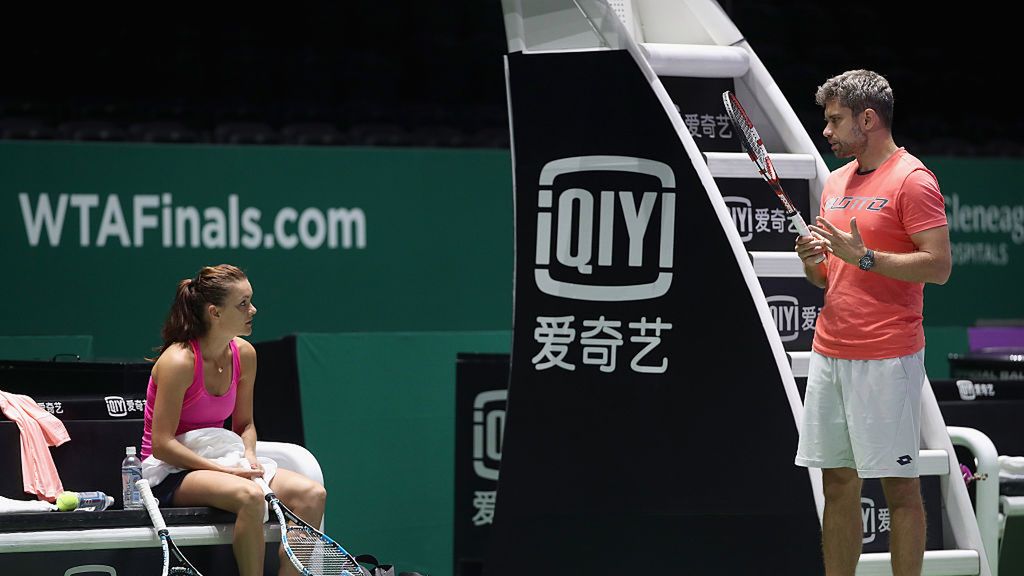 Getty Images / Matthew Stockman / Agnieszka Radwańska i Tomasz Wiktorowski