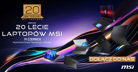 Dwie dekady laptopów MSI. Zgarnij smocze gadżety