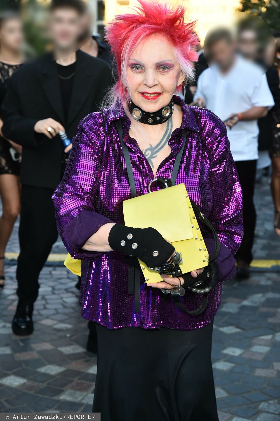 Krystyna Mazurówna na pokazie Paprocki & Brzozowski