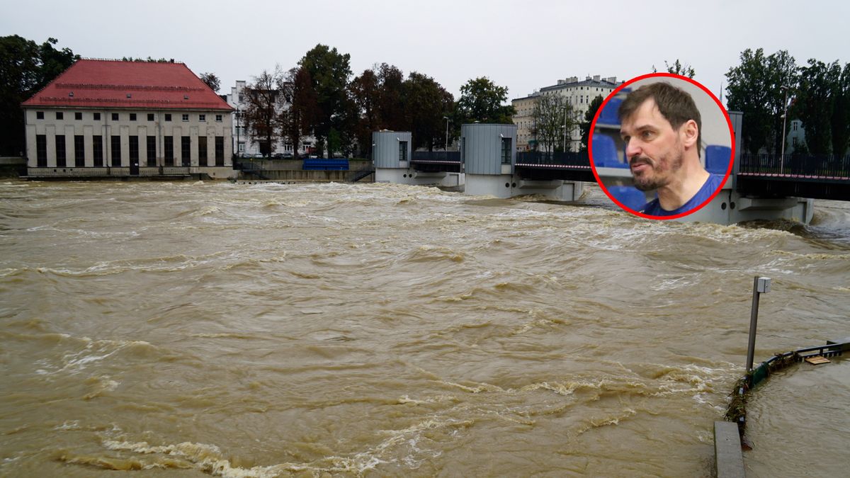 PAP / Sławek Pabian / Na zdjęciu: poważna sytuacja w Nysie, Daniel Pliński (w kółku)